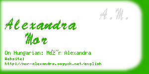 alexandra mor business card